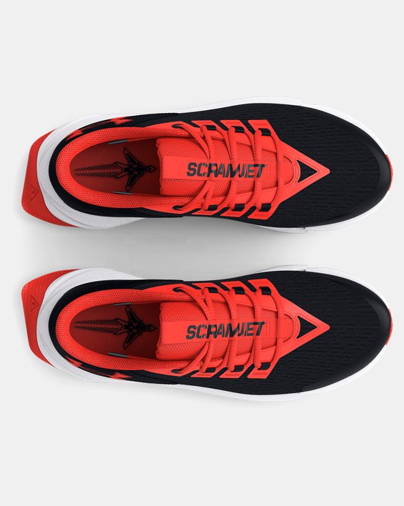 Boys' Grade School UA Scramjet 5 Running Shoes, Black, pdpMainDesktop image number 2